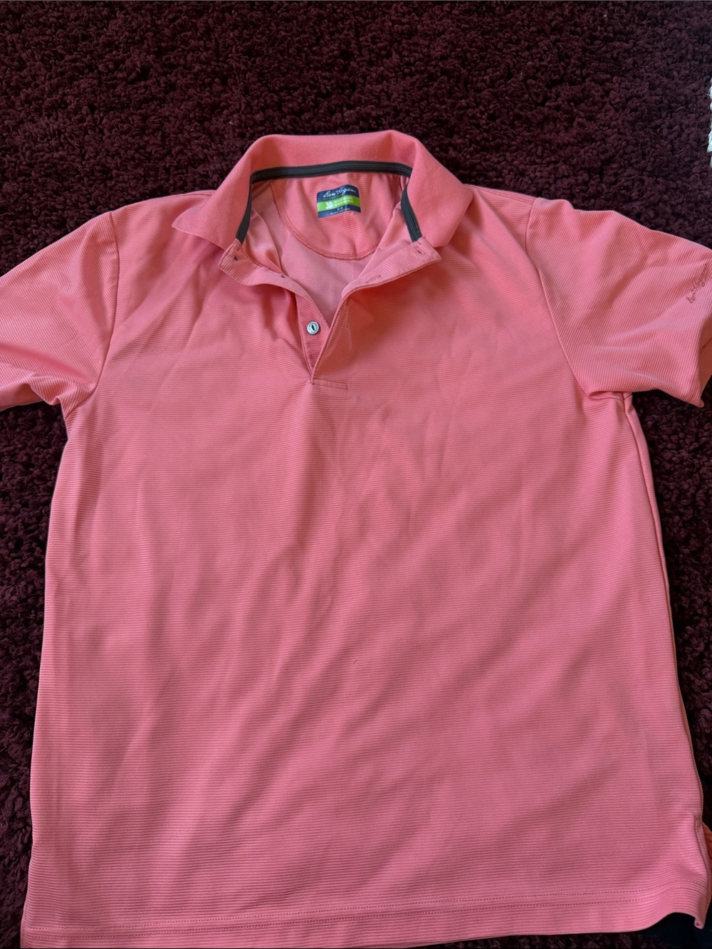 Men's Coral Pink Polo Shirt